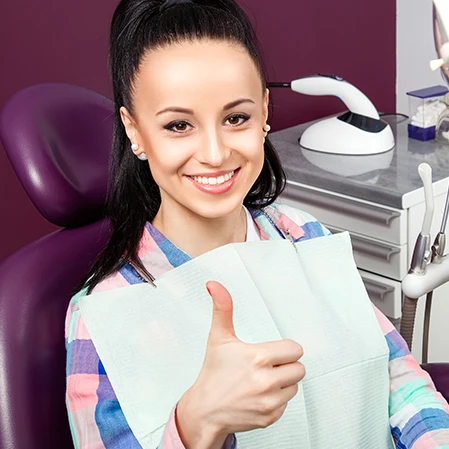 Dentist Woman After Dental Check-up Services HP Leaf D